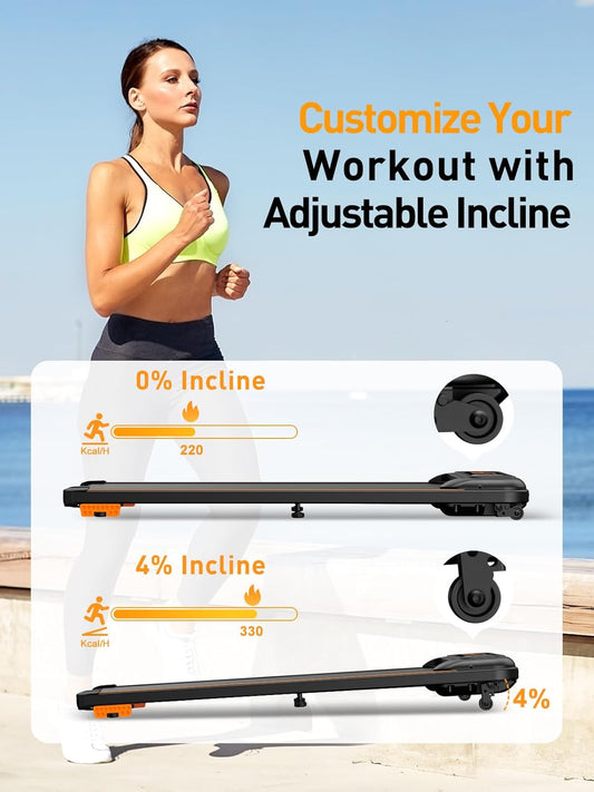 Kompaktes Laufband mit Anzeige und Bluetooth
